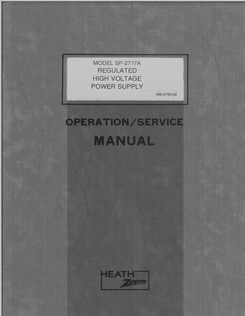 Heathkit SP-2717A HVPS